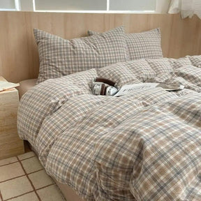 Jogo de Duvet Xadrez - Mocha